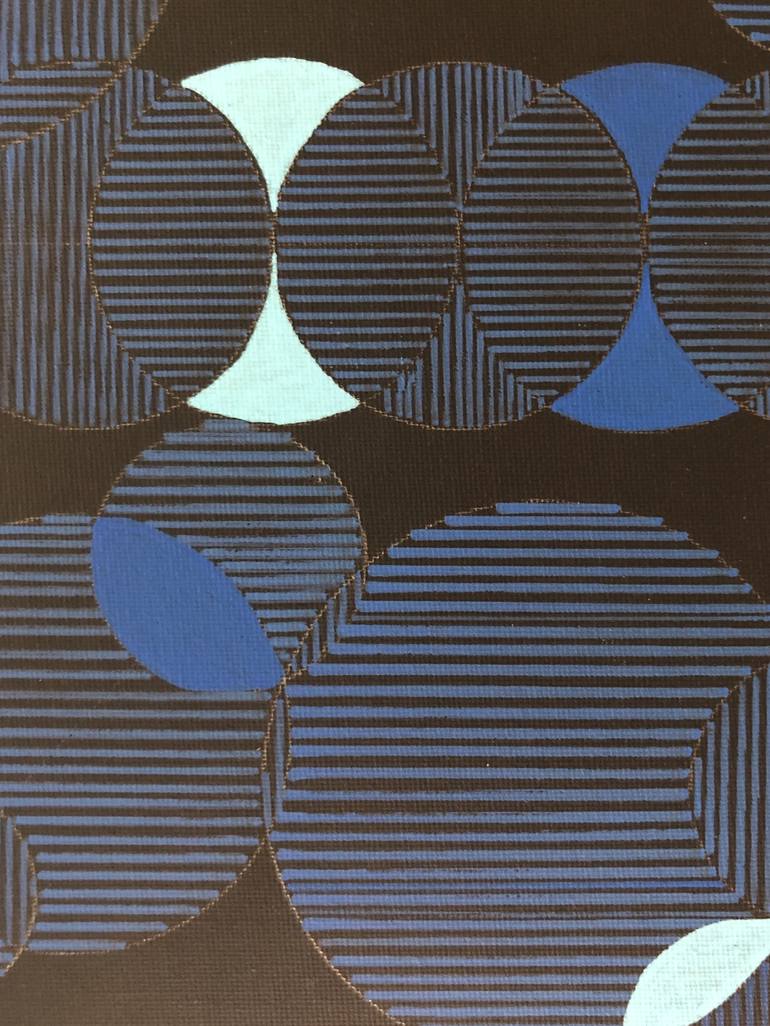 Original Abstract Geometric Painting by Veronica Romualdez