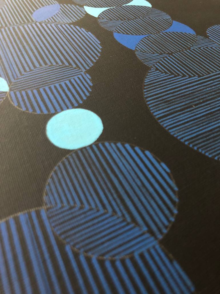 Original Abstract Geometric Painting by Veronica Romualdez