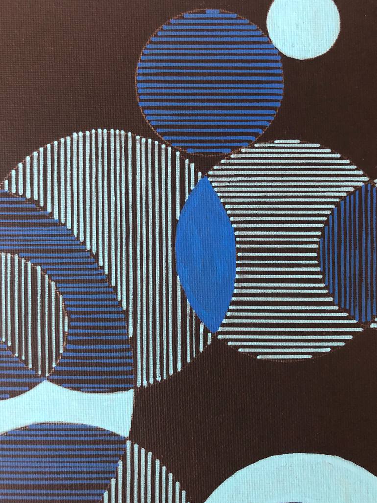 Original Abstract Geometric Painting by Veronica Romualdez