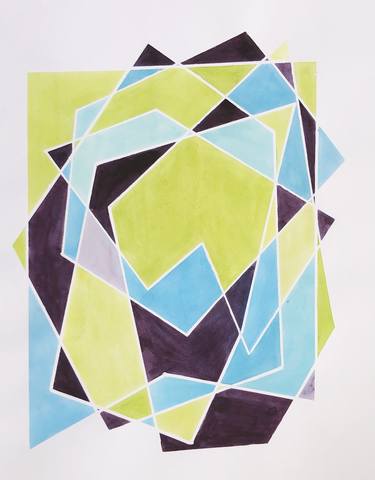 Original Abstract Geometric Paintings by veronica romualdez