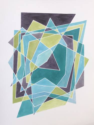 Print of Geometric Paintings by veronica romualdez
