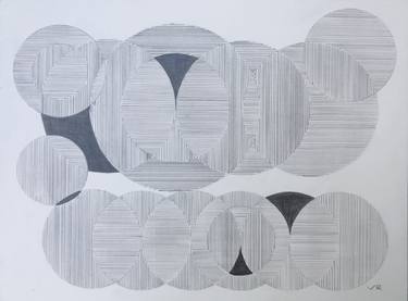 Print of Abstract Geometric Drawings by veronica romualdez