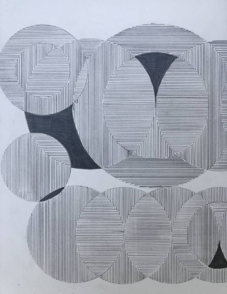 Original Abstract Geometric Drawing by veronica romualdez
