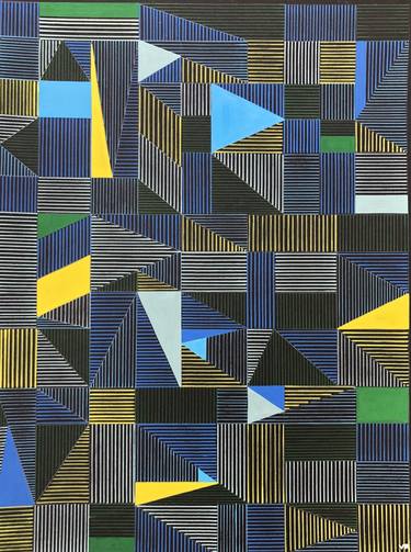 Print of Geometric Paintings by veronica romualdez