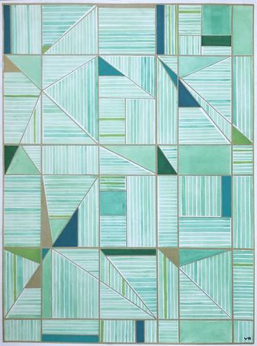 Print of Geometric Paintings by veronica romualdez