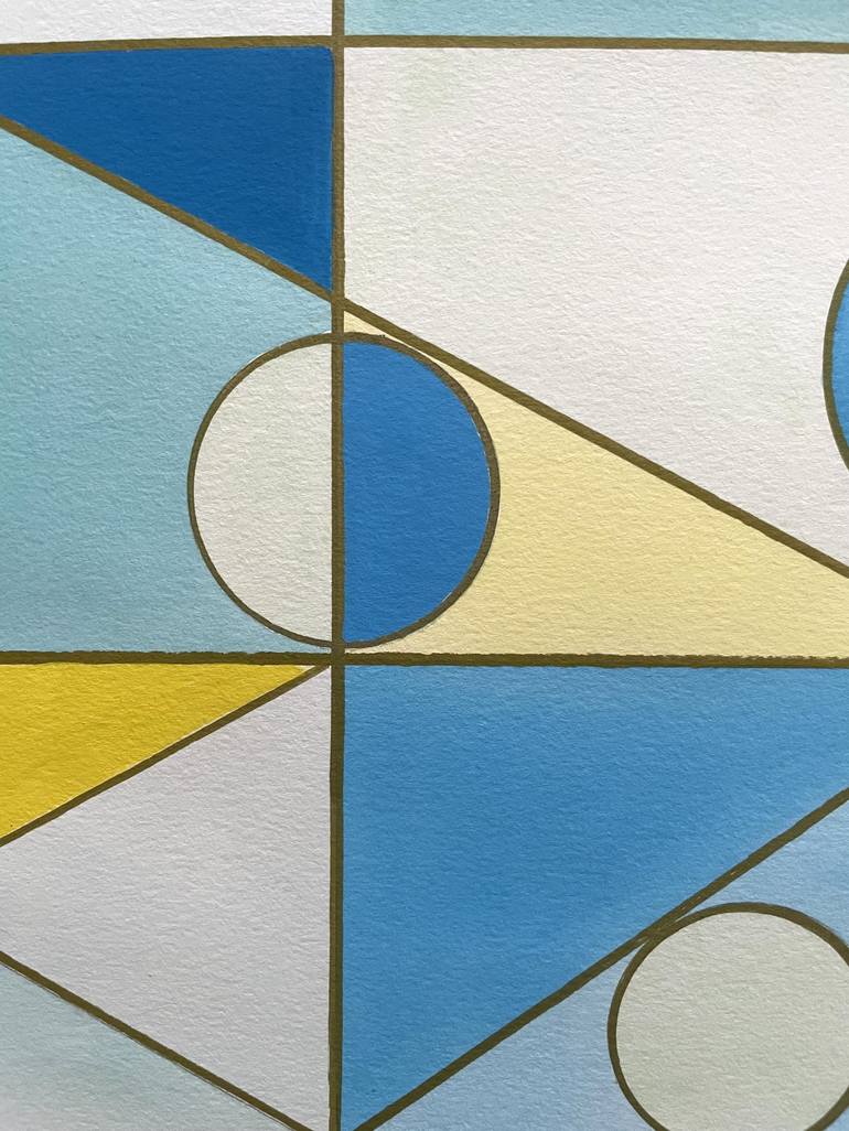 Original Geometric Painting by veronica romualdez