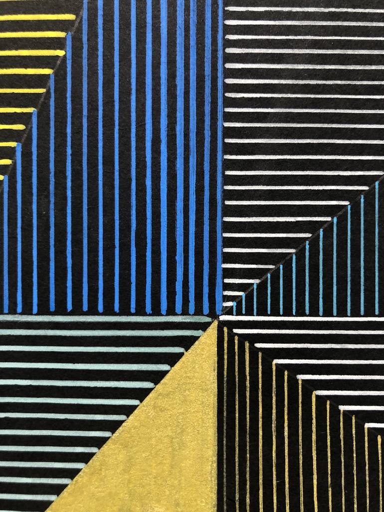 Original Geometric Painting by Veronica Romualdez
