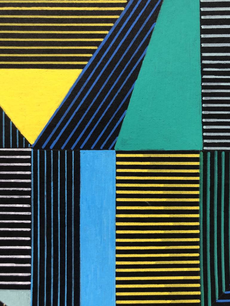 Original Geometric Painting by Veronica Romualdez