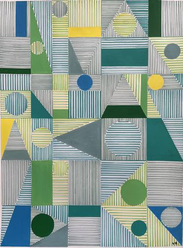 Original Geometric Paintings by veronica romualdez