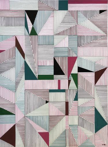 Saatchi Art Artist veronica romualdez; Painting, “Multi Lines 005” #art