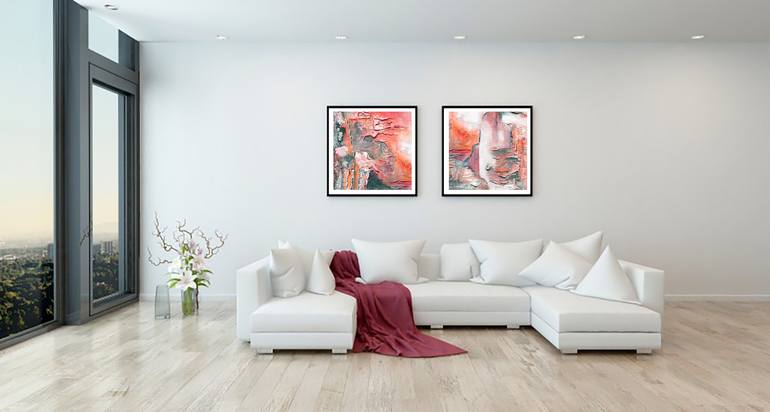Original Abstract Expressionism Abstract Printmaking by Catherine Whitting