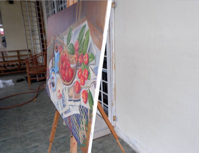Original Documentary Still Life Painting by Tajuddin Gendut