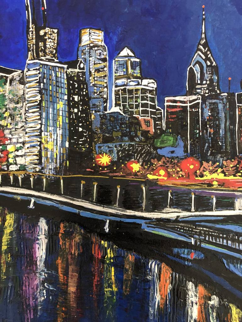 Original Cities Painting by Hanieh Zaab