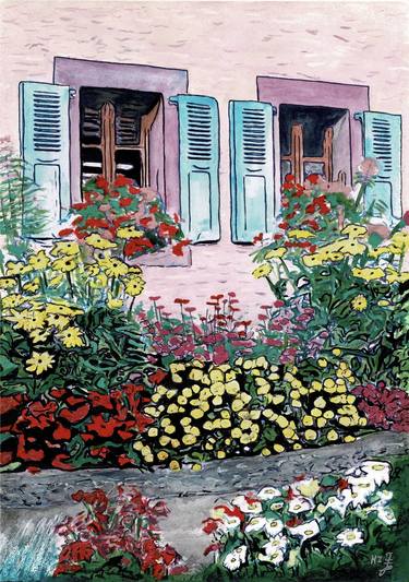 Print of Realism Garden Paintings by Hanieh Zaab