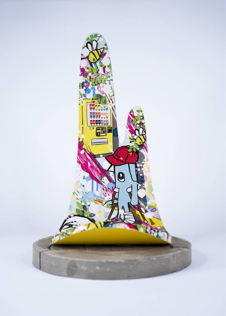 Original Pop Art Pop Culture/Celebrity Sculpture by Yuya Saito