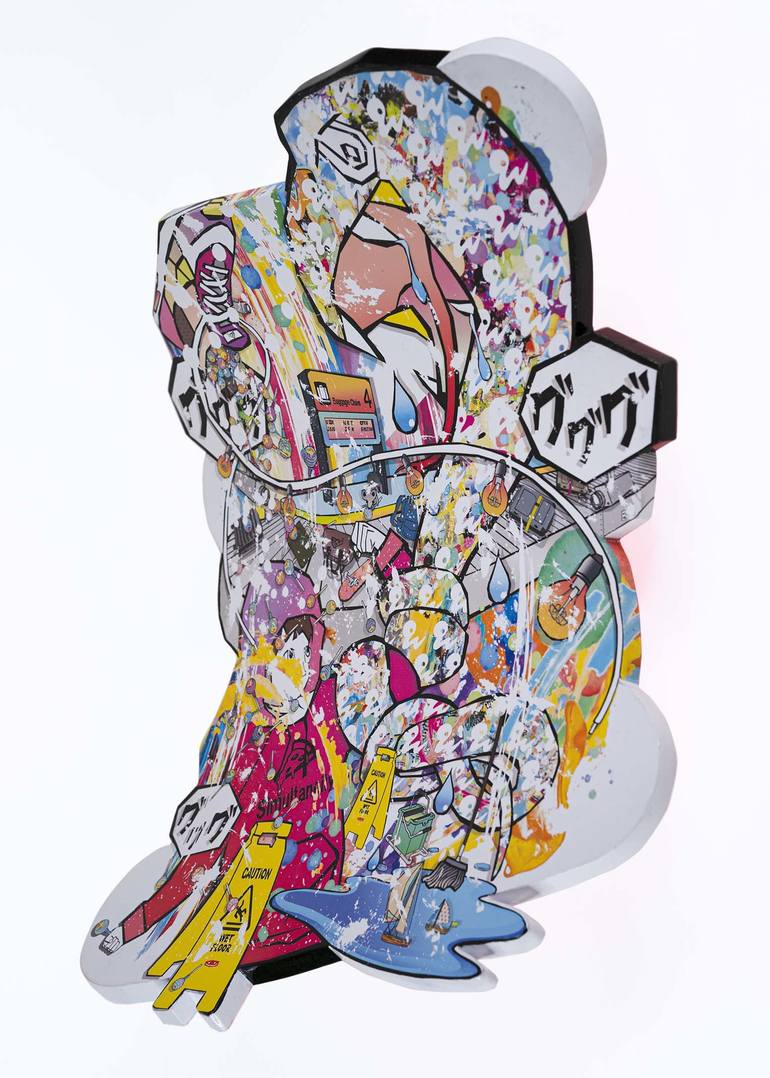 Original Street Art Pop Culture/Celebrity Sculpture by Yuya Saito