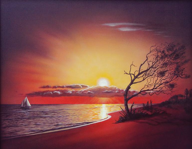 Картина the sun sets sail