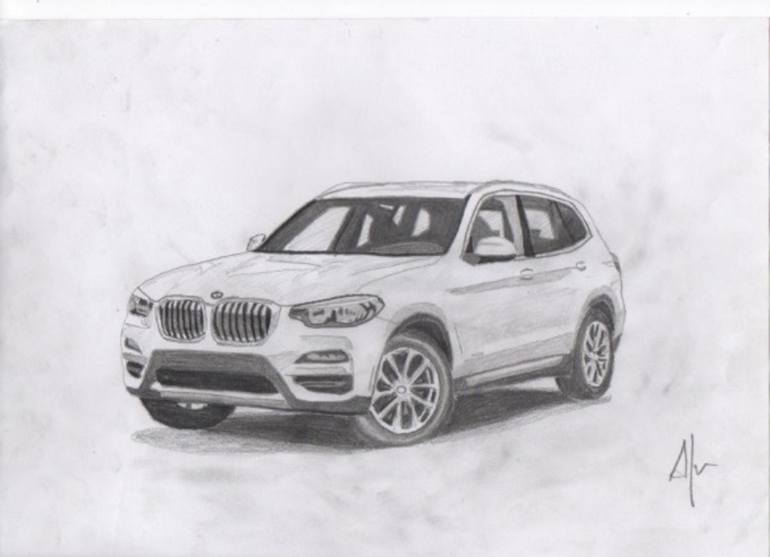 bmw car sketch