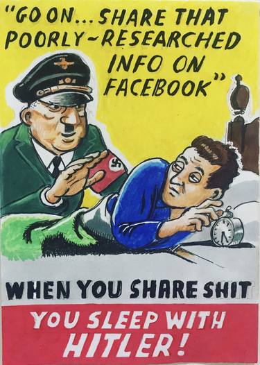 When You Share Poorly Researched Info On Facebook, You Sleep With Hitler. thumb