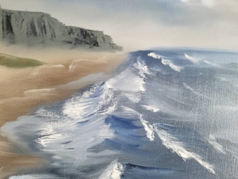Original Surrealism Seascape Painting by Demetrio Vialpando