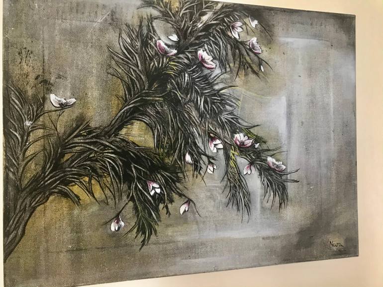 Original Abstract Expressionism Abstract Painting by Narine Kirakosyan