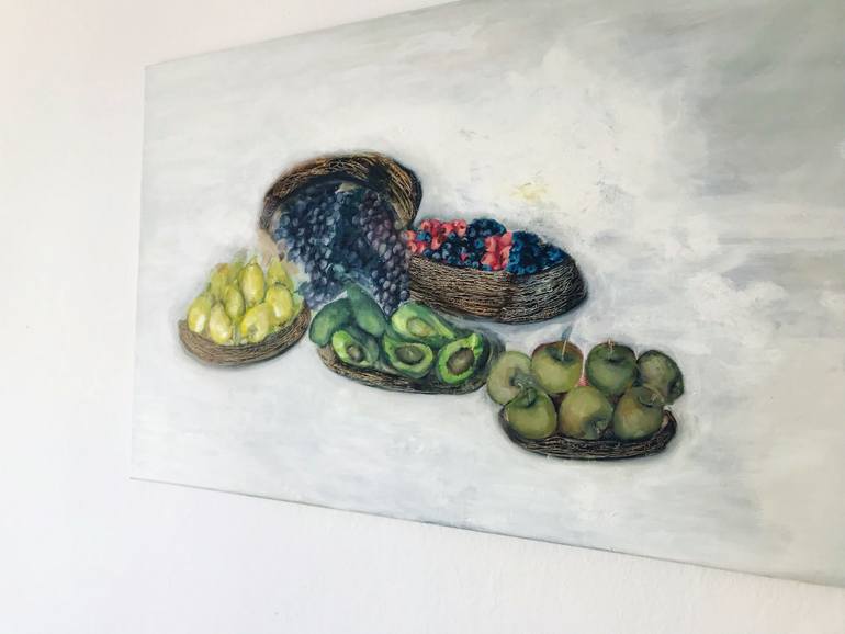 Original Impressionism Still Life Painting by Narine Kirakosyan