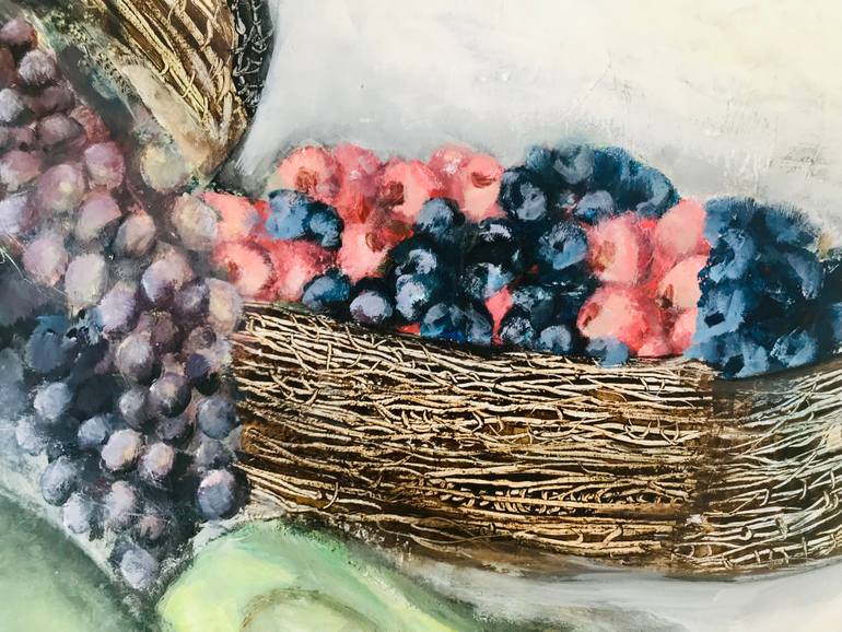 Original Impressionism Still Life Painting by Narine Kirakosyan