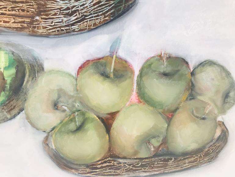 Original Impressionism Still Life Painting by Narine Kirakosyan