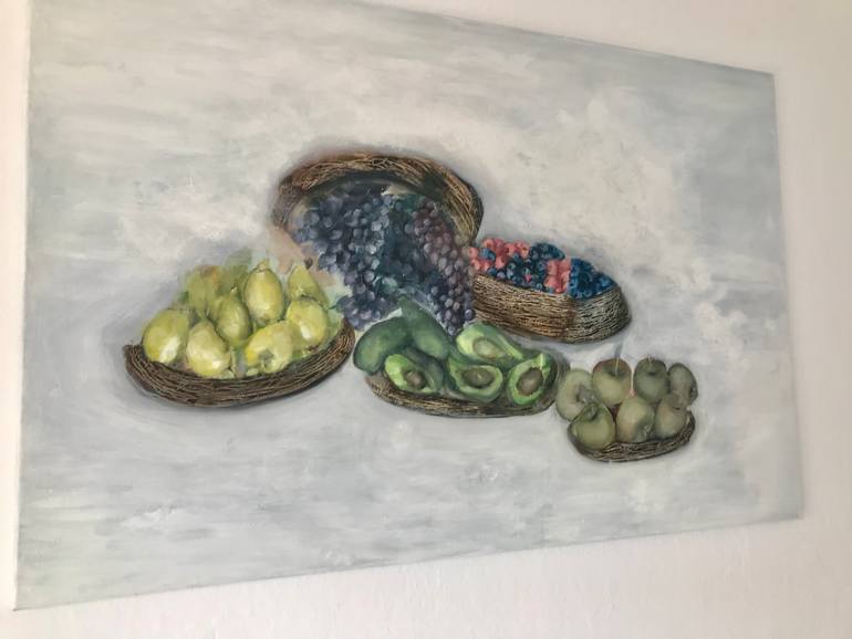 Original Impressionism Still Life Painting by Narine Kirakosyan