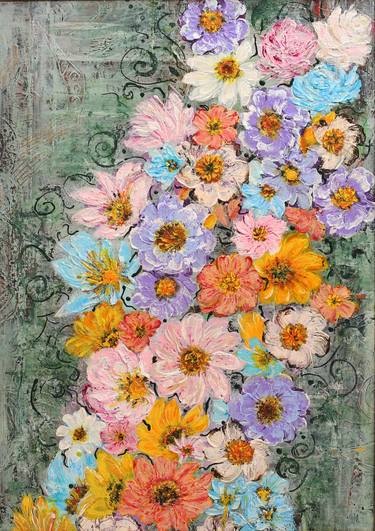 Print of Floral Paintings by Sabina Daneva