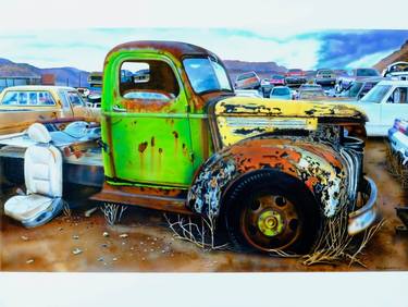 Original Photorealism Automobile Paintings by Torsten Rieken