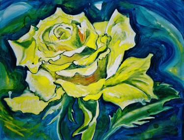 Yellow rose thumb