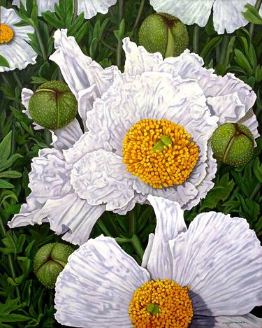 Original Realism Floral Paintings by dorothy churchill-johnson