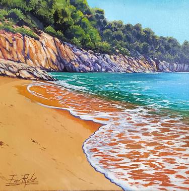 Original Fine Art Beach Paintings by Enric Rubio Serra