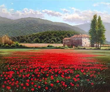 Original Figurative Landscape Painting by Enric Rubio Serra
