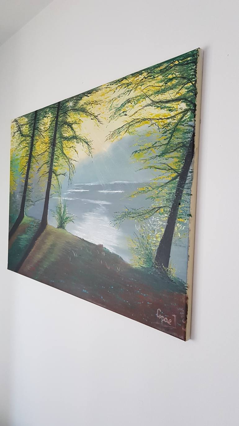 Original Expressionism Landscape Painting by Iulian Copae