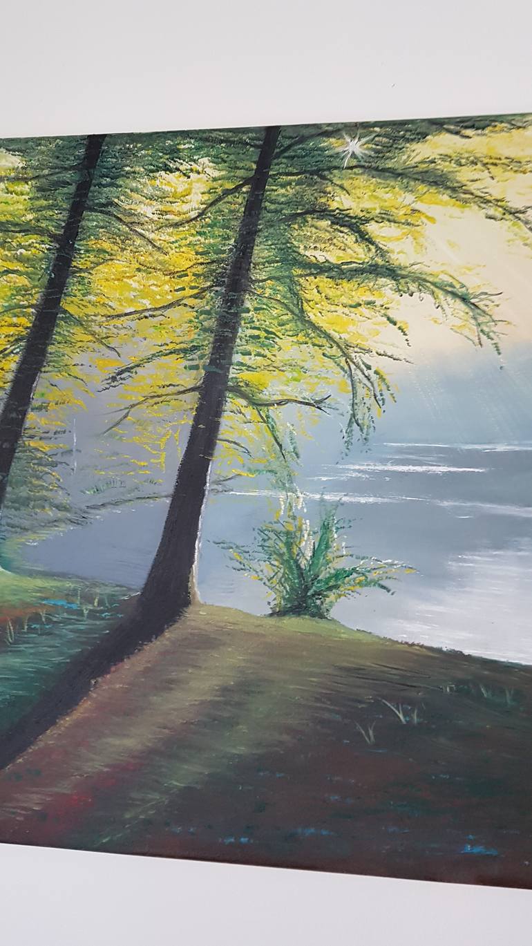 Original Expressionism Landscape Painting by Iulian Copae