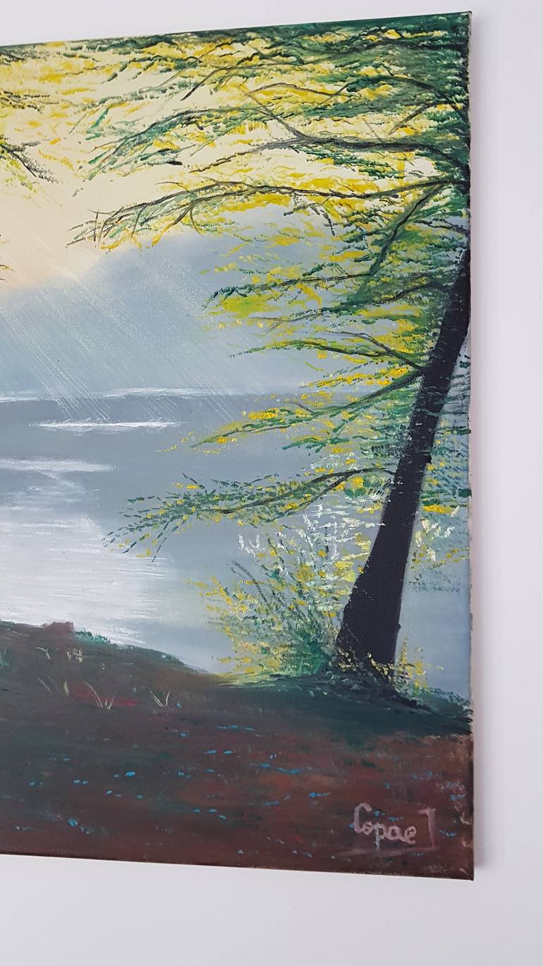 Original Expressionism Landscape Painting by Iulian Copae
