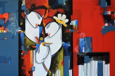 Original Abstract Expressionism Abstract Paintings by pradeesh k