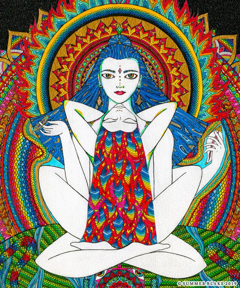 Original Conceptual Erotic Drawing by Summer Blake