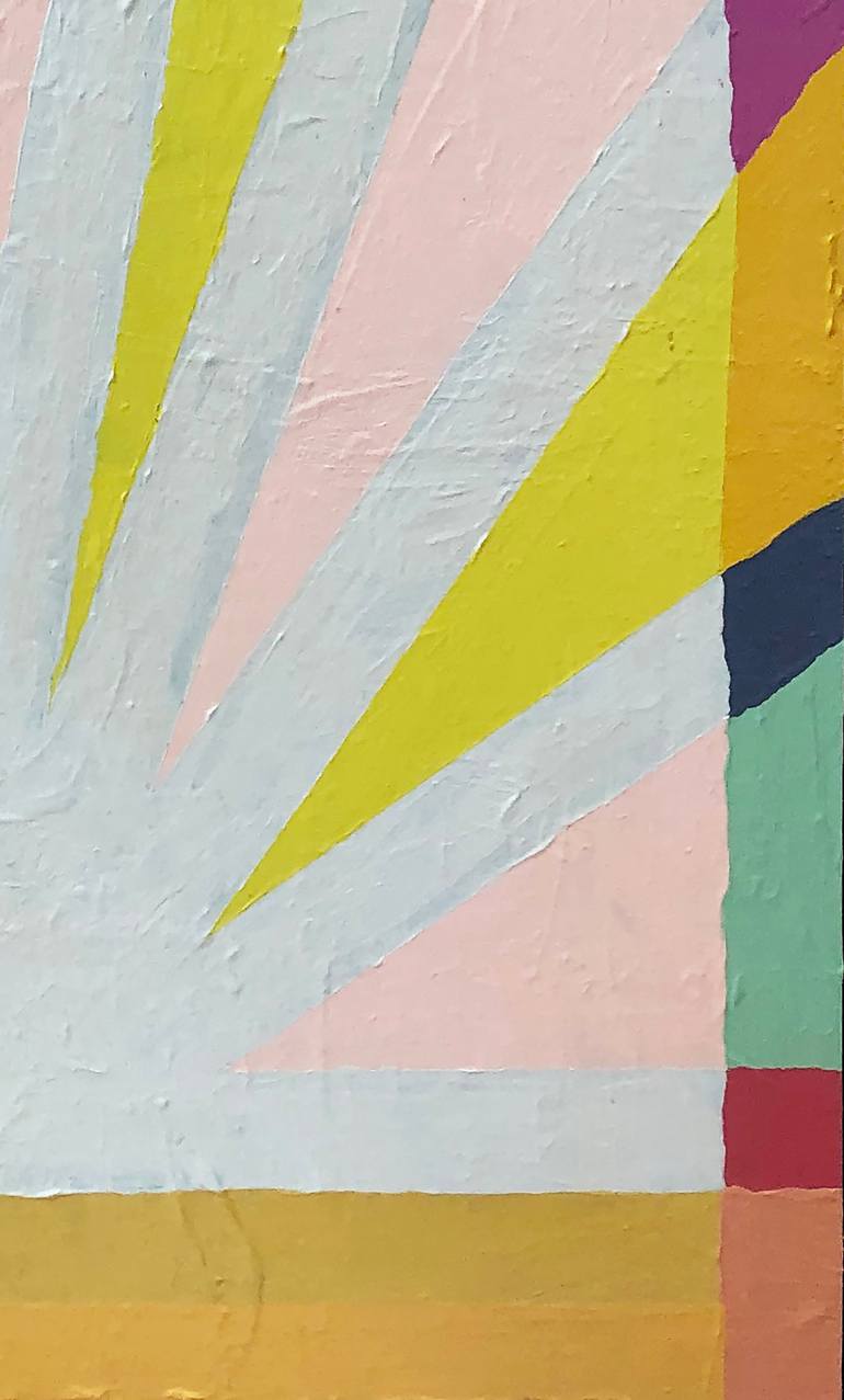 Original Art Deco Geometric Painting by Mark Yakich