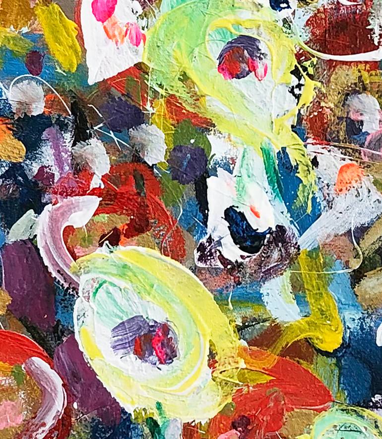 Original Impressionism Garden Painting by Mark Yakich