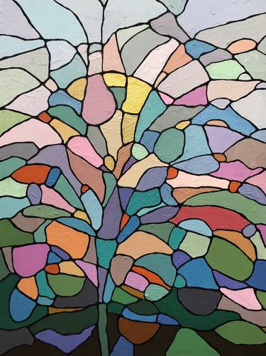 Saatchi Art Artist Mark Yakich; Paintings, “Stained Glass No. 77” #art