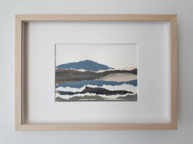 Original Abstract Landscape Collage by May Perez