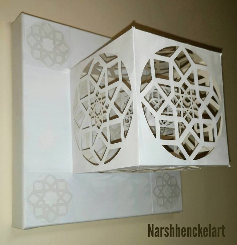 Original Geometric Abstract Sculpture by Anashrita Henckel