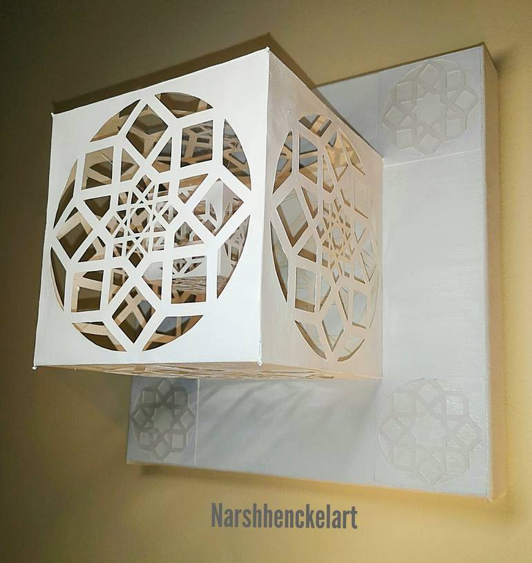 Original Geometric Abstract Sculpture by Anashrita Henckel