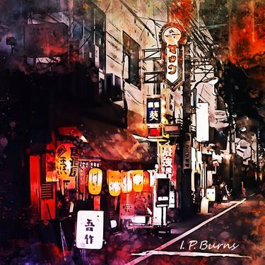 Original Fine Art Cities Mixed Media by Ian Paul Burns