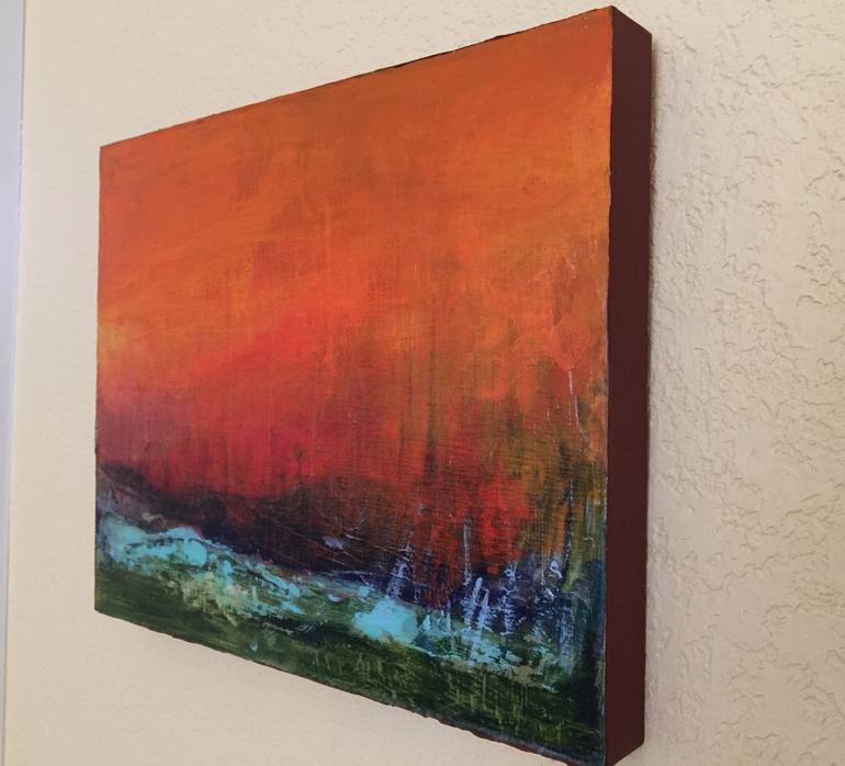 Original Abstract Expressionism Landscape Painting by Tracy Lynn Pristas