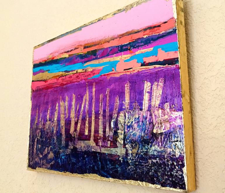 Original Abstract Expressionism Landscape Painting by Tracy Lynn Pristas