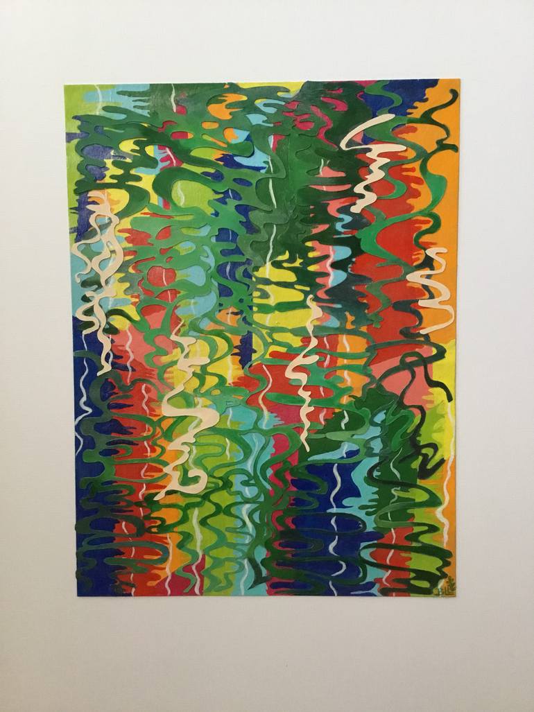 Original Modernism Abstract Painting by Beline Loeb